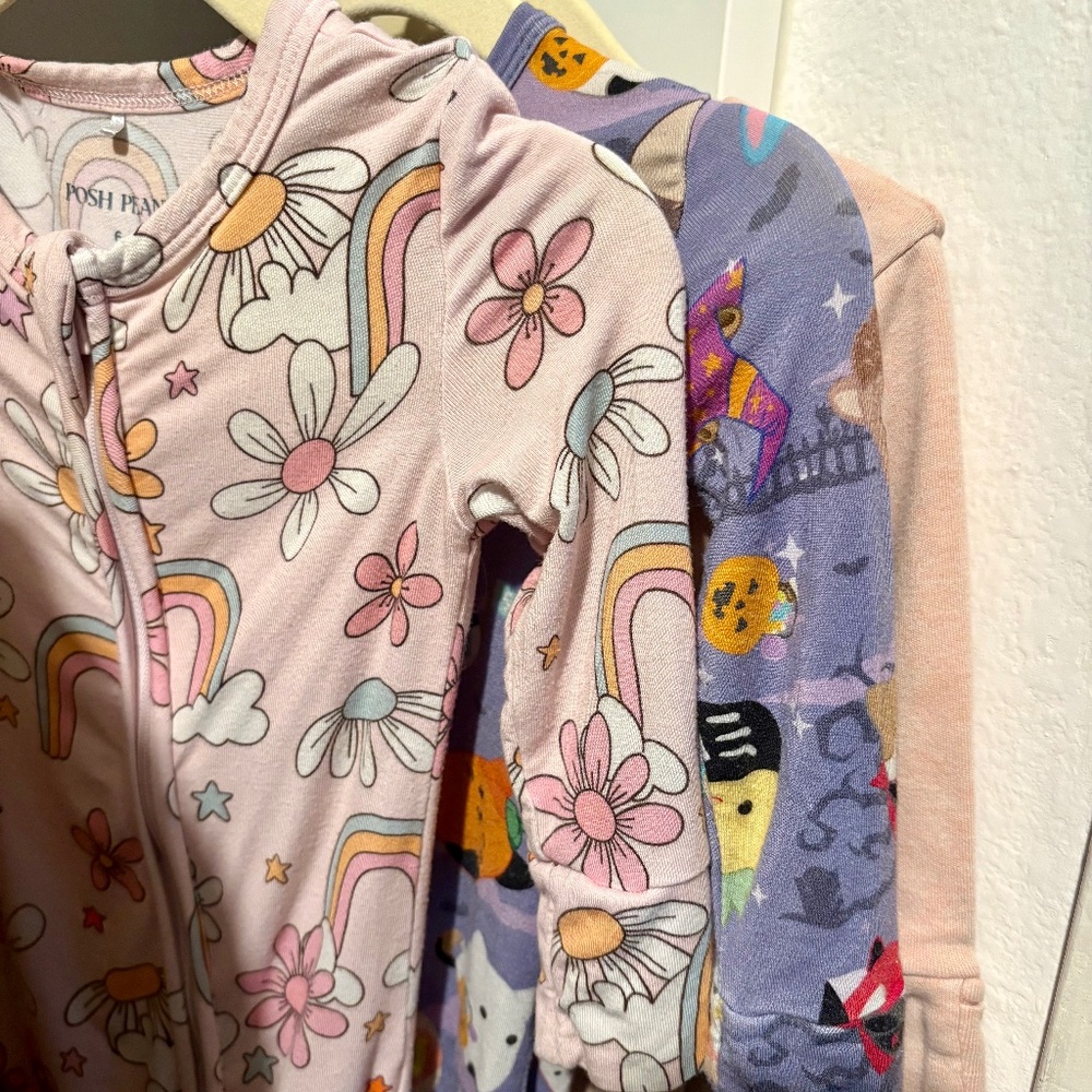 3 Posh Peanut/Parade Convertible Pajamas